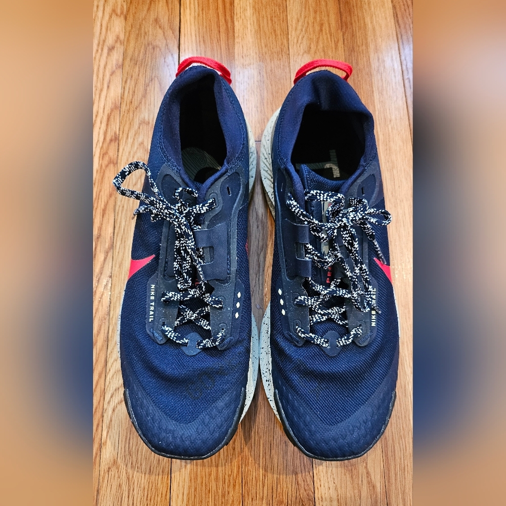 Men's Nike Pegasus Trail 3 GTX; size 10; color Blue with Red/White accents